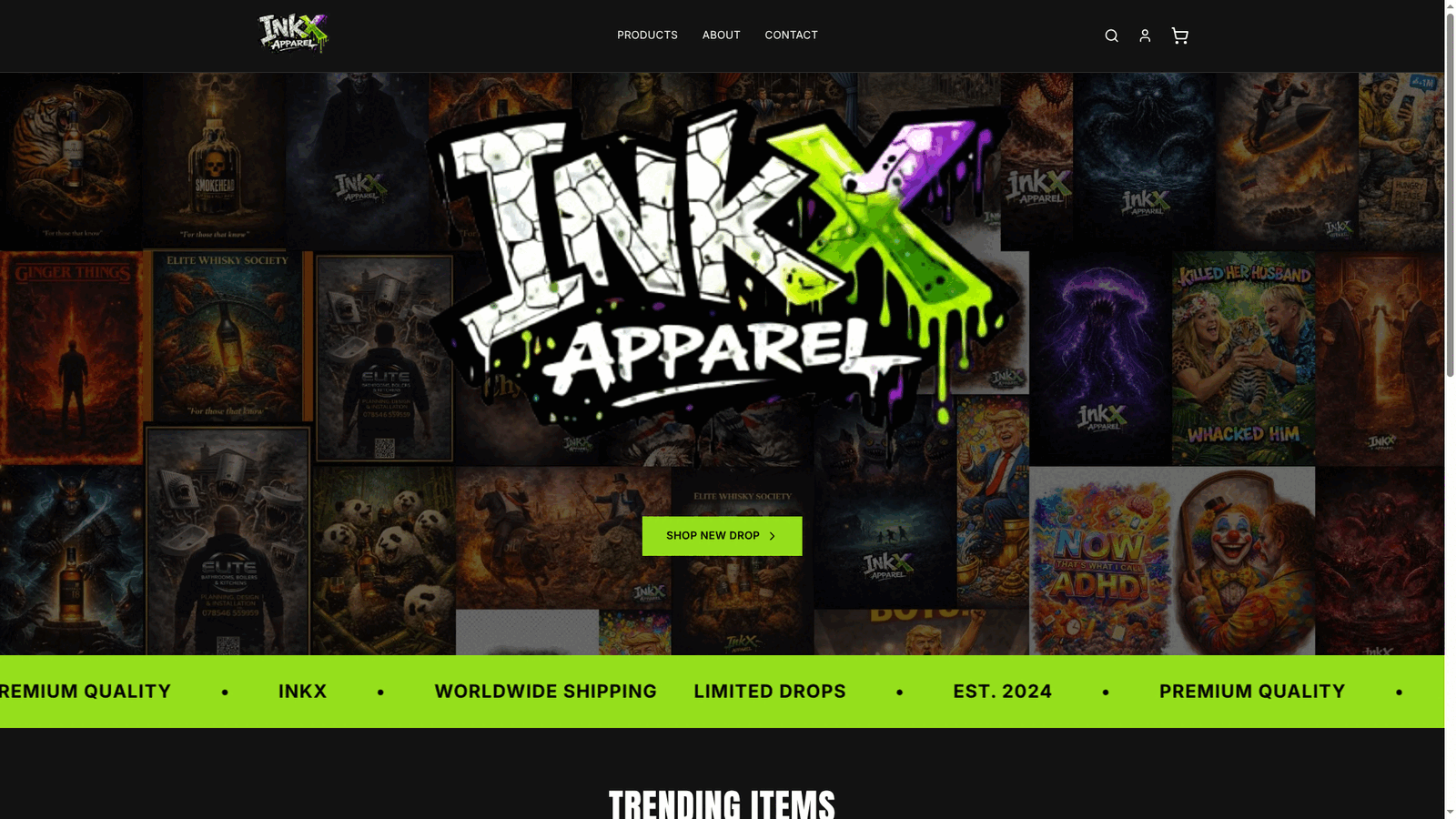 InkX Apparel preview