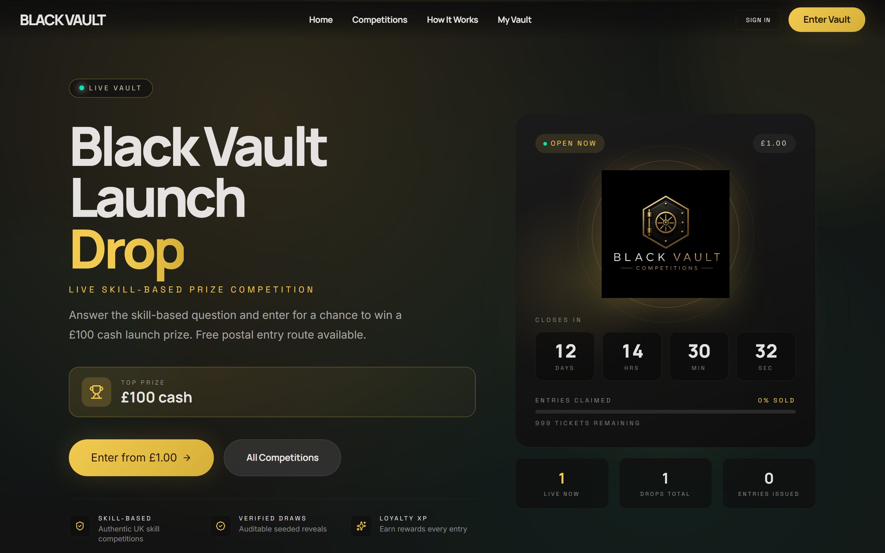 Black Vault Competitions preview
